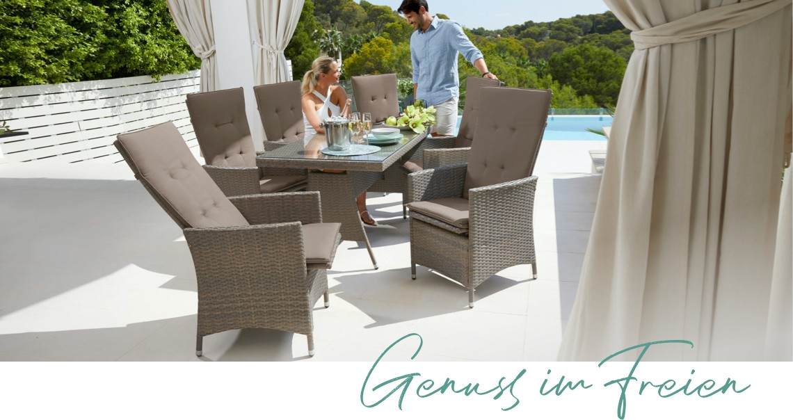 Sonne genießen Gartenmöbel Trends 2021 BAUR