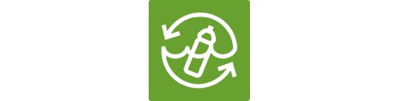 Recyceltes Plastik aus der Umwelt 
