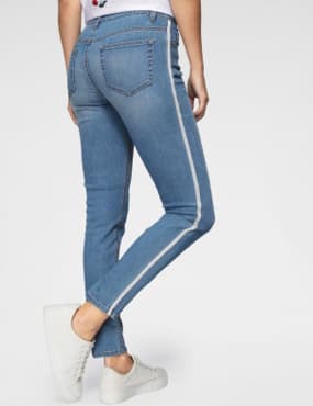 Jeans mit Streifen