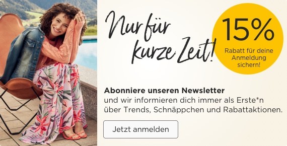 Newsletter - jetzt anmelden