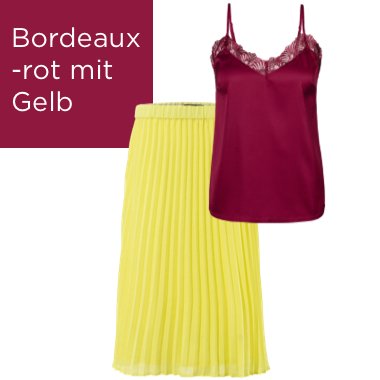 Rot mit Gelb