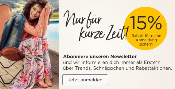 Newsletter - jetzt anmelden