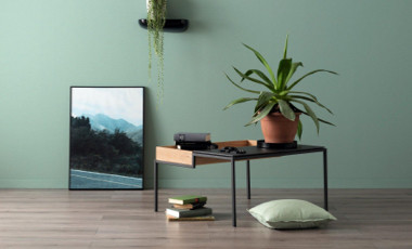 Wohnzimmer grün