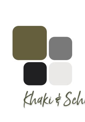 Khaki und Schwarz kombinieren