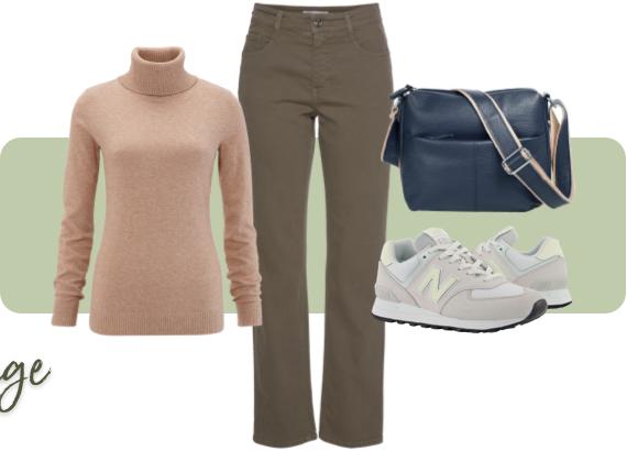 Khaki und Beige kombinieren