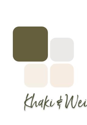 Khaki mit Weiß kombinieren