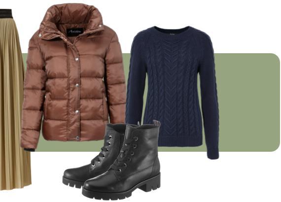 Khaki Rock kombinieren