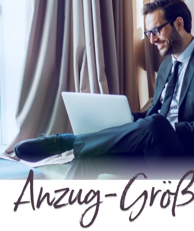 Anzug-Größentabelle für Herren