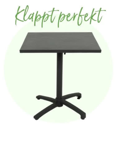 Klappbare Balkontische