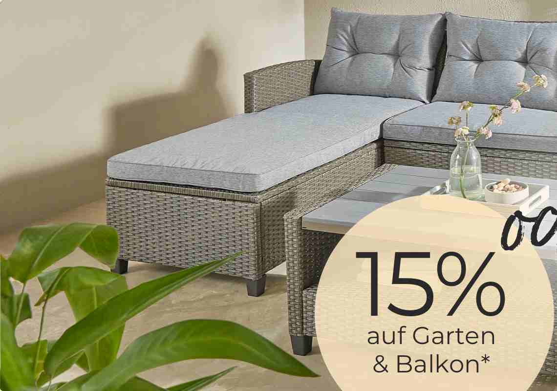 15% auf Garten & Balkon*